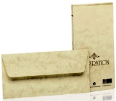 Briefhülle Inspiration - DL, 20 Stück, chamois marmora